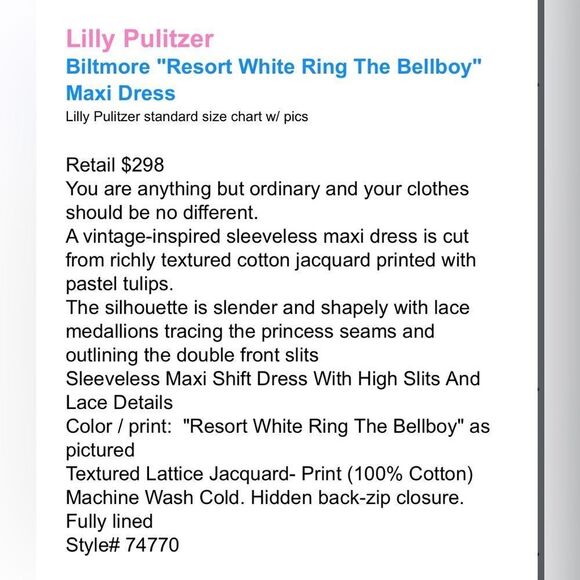 Lilly Pulitzer Biltmore Resort Ring The Bellboy White Tropical Sheath Dress - Picture 16 of 16